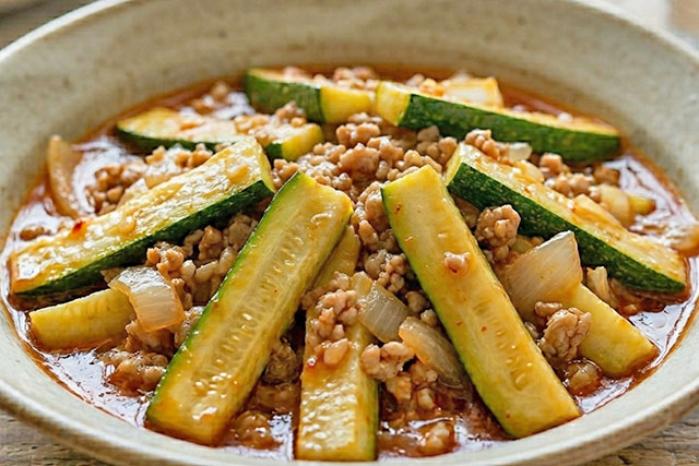 【DayDay】麻婆ズッキーニのレシピ(繁昌知洋)亜希のざっくりキッチン