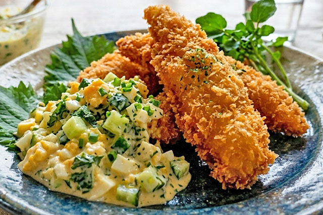 【きょうの料理】タサン志麻さん『ささ身フライと薬味たっぷりタルタルソース』レシピ