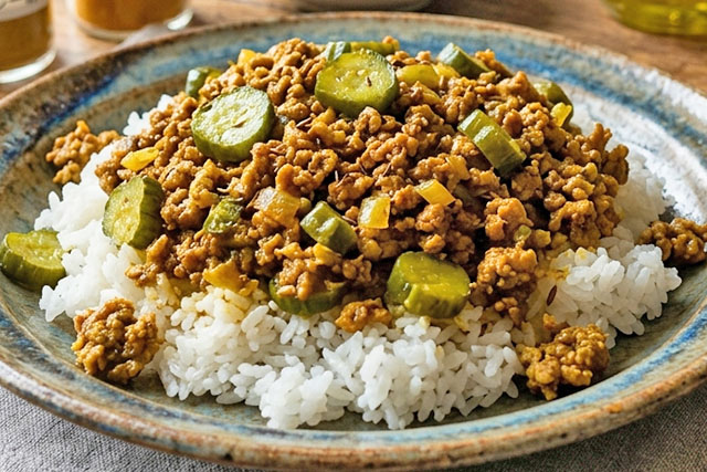 【きょうの料理】塩漬け野菜のドライカレーのレシピ 有元葉子さんの塩漬け・ぬか漬け
